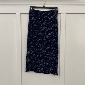 Brandy Melville Navy Floral Skirt